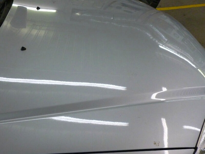 Smooth panel after paintless hail dent repair